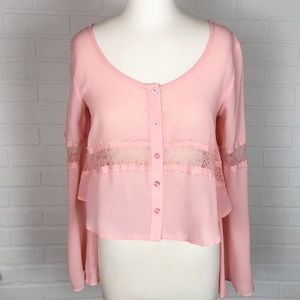 Anthropology Mine Crop Top Size S